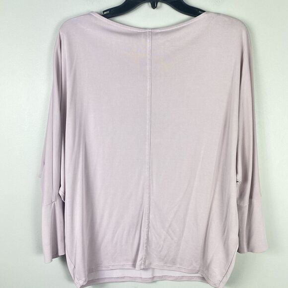 Chicos Womens Sz 0 / Small Pullover Top Dolman Sleeve Pink Mauve Modest Classic - Picture 4 of 7